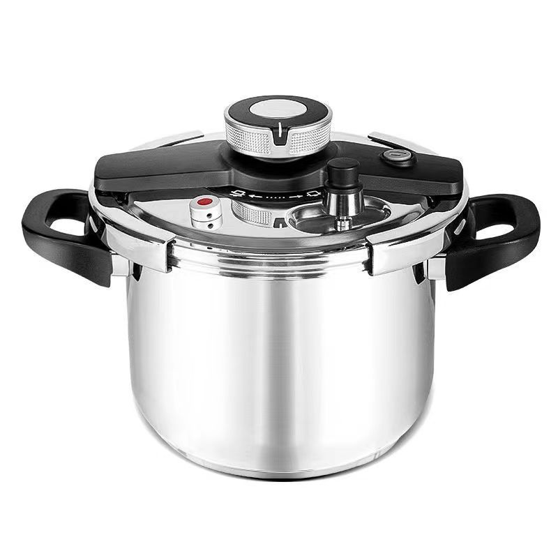 【年底換新大促】燃氣電磁爐通用【德國進口】304不鏽鋼壓力鍋 煮飯/熬粥/炖肉 自動限壓閥排氣保護安全防爆  耐用20年不壞  不滿意包退換